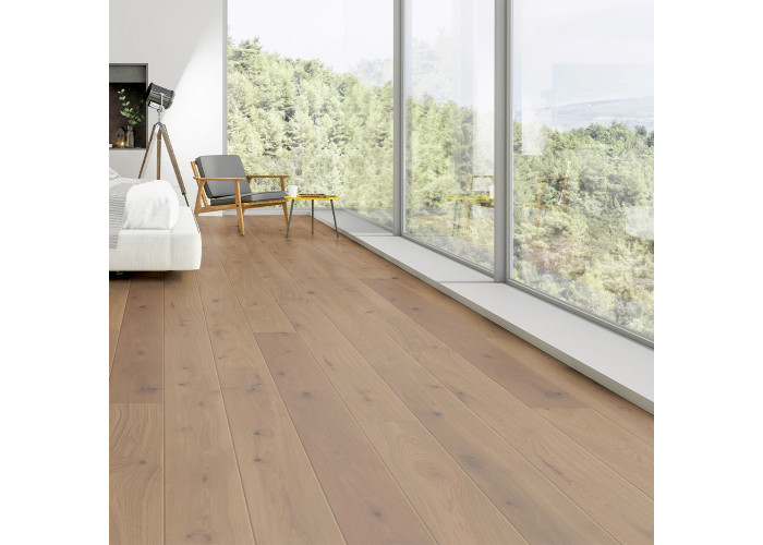 Паркетна дошка Eiche  La Ponche plank, expressive, brush Nature Protec OLIO E005C (1 сорт)