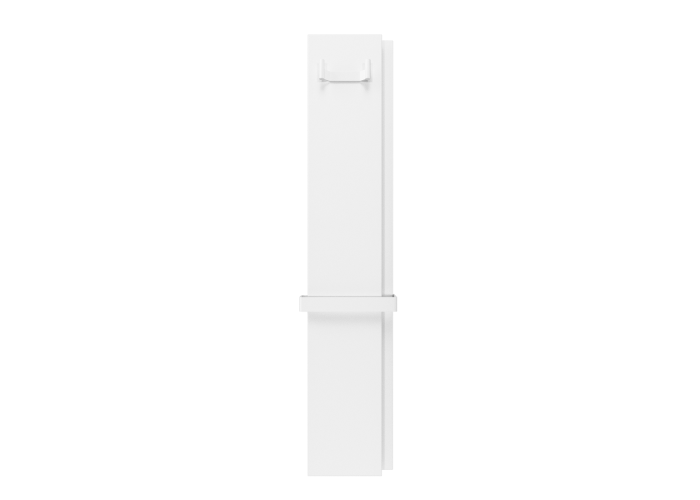 Радіатор електричний Whole Wall_2.0, з тримачем для рушників та халатів, Led-підсвітка, колір білий мат (1 сорт)