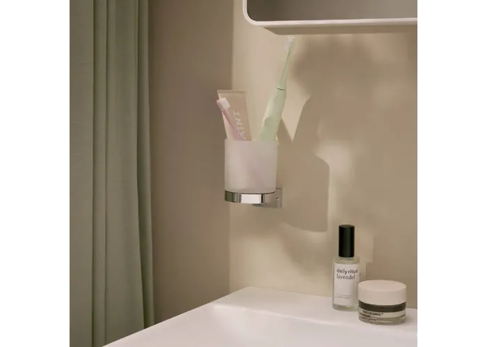 HG AddStoris S Стакан для зубної щітки, хром Hansgrohe 41769000