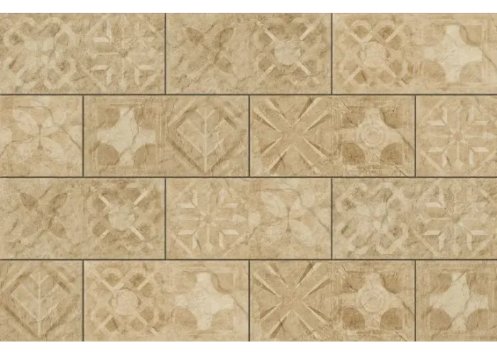 Плитка фасадна Torstone Beige Decor 148x300x9 Cerrad