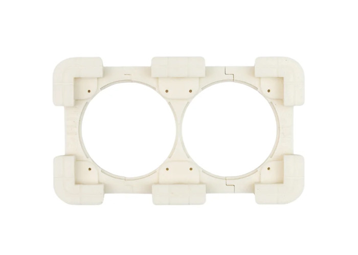 E40010 Double Concealed Socket  Switch  Frame / Рамка Рамка для прихованих розеток і вимикачів- подвійна        (1 сорт)