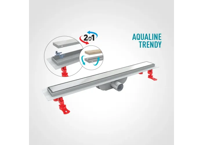Душовий канал 80 см Aqualine Trendy VLD-601330.55 Valtemo