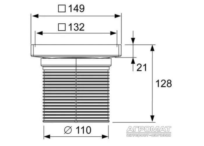 Трап Tece Drainpoint S білий 3660011