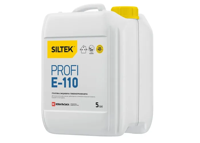 Ґрунтовка глибокопроникаюча зміцнююча Siltek Profi E-110 (5 л)