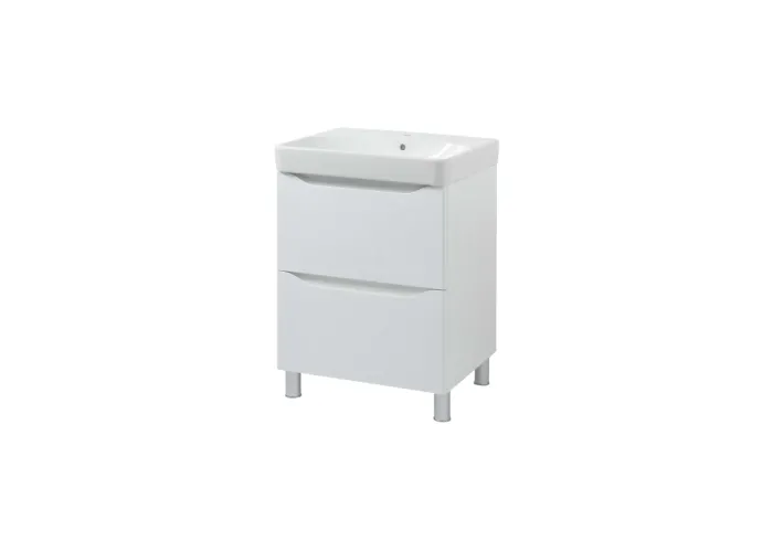 Шафка з умивальником 60 Smile Square White matt SM-60 НБ+500.229.01.1 Air-Line