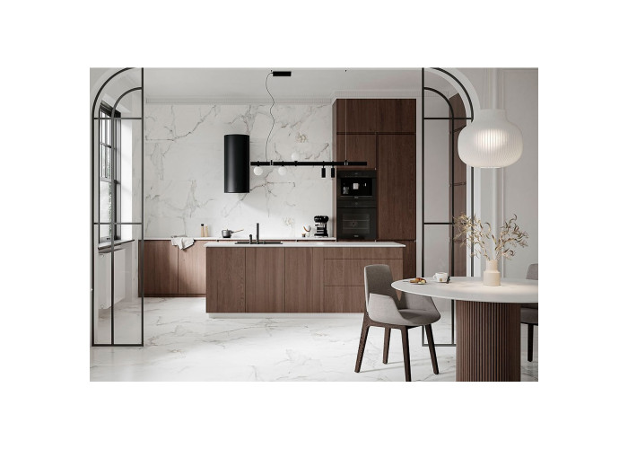 CALACATTA MONET WHITE SATIN RECT (1 сорт)