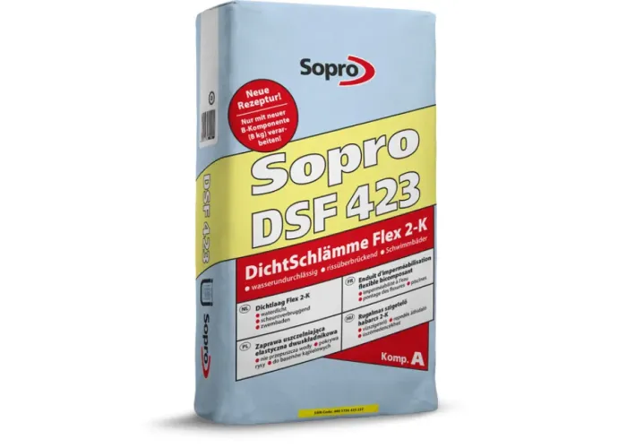 Гідроізоляційна суміш двокомпонентна Sopro DSF 423 А (24 кг)