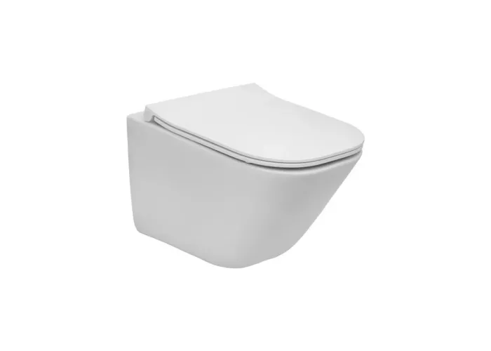 Унітаз підвісний Gap Rimless Compacto з кришкою Slim soft-close A34H473000 Roca