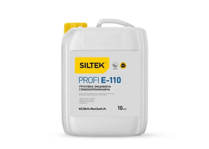 Ґрунтовка глибокопроникаюча зміцнююча Siltek Profi E-110 (10 л)