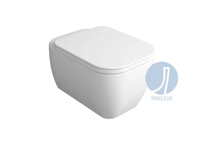 Унітаз підвісний Henges з кришкою soft-close HE18-F85-HE004 Glossy white SIMAS