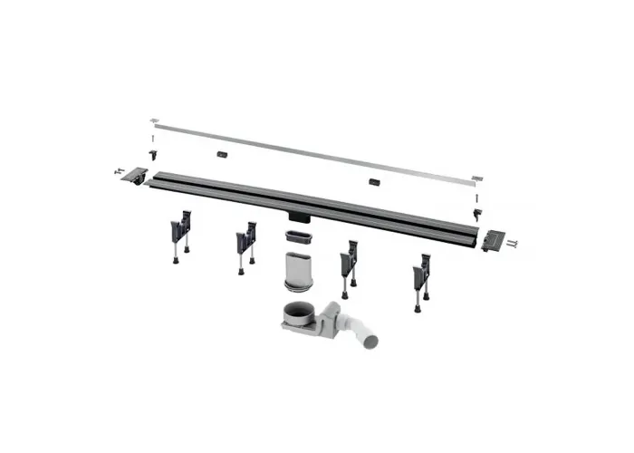 Advantix Vario Душовий лоток з вставкою глянц. 300-1200mm Viega хром 704360