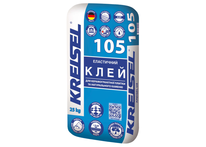 Клей для плитки Kreisel - 105  25кг С2T (1 сорт)